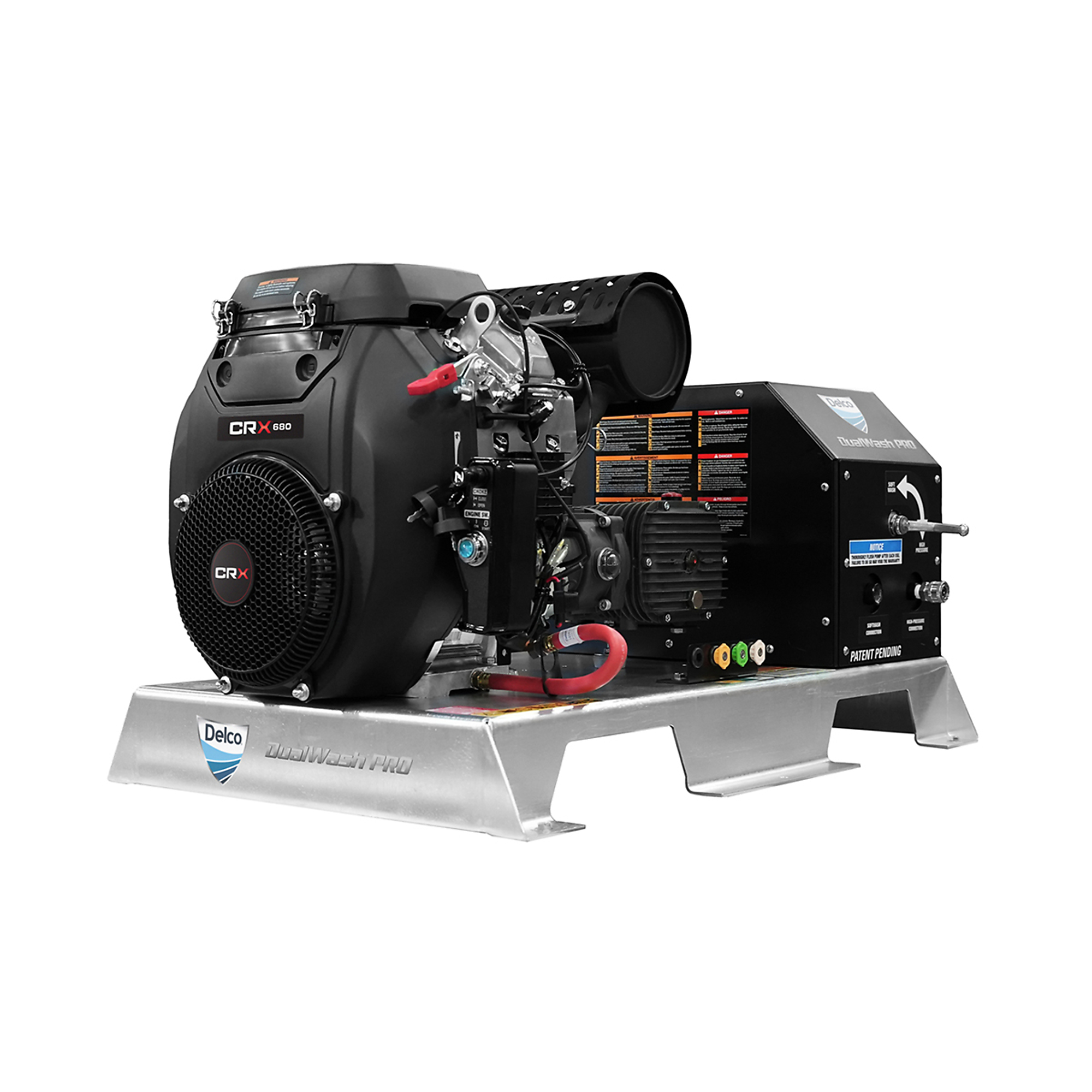 DELCO Dual Wash Pro 3000 PSI 8.0 GPM CRX 680 Gas Pressure Washer
